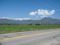 Rural Utah: A Snowy Road with Mountain Views