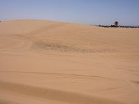 Sahara Desert Dune Landscape under Clear Sky in Morocco
