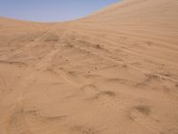 Sahara Desert Dune Landscape under Clear Sky in Morocco