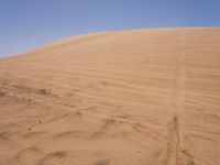 Sahara Desert Dune Landscape under Clear Sky in Morocco