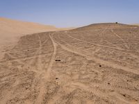 Sahara Desert Landscape with Clear Sky