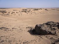 Sahara Desert Landscape: High Dunes and Open Space