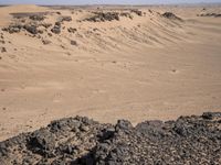 Sahara Desert Landscape: High Dunes and Open Space