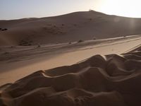 Sahara Desert: Sand Dunes, Vast Landscape, and the Beauty of Dawn