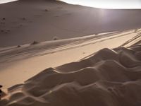 Sahara Desert: Sand Dunes, Vast Landscape, and the Beauty of Dawn