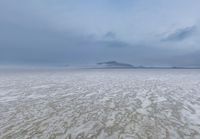 Salt Flats and Mountains in Utah, USA