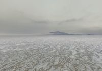 Salt Flats and Mountains in Utah, USA