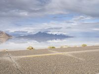 Salt Lake City: Mountains Meeting the Horizon Surrounded by Clouds