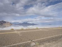 Salt Lake City: Mountains Meeting the Horizon Surrounded by Clouds