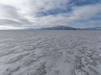 Salt Lake City's Salt-Covered Desert Under the Open Sky