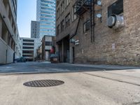 Salt Lake City Urban Alleyway Road