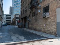 Salt Lake City Urban Alleyway Road