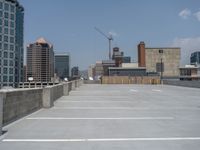 a parking lot and wall are pictured in a photo from the perspective point of view