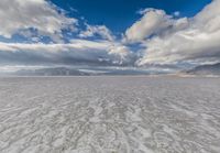 Salt Lake City, Utah: Salt Flats and Mountain View