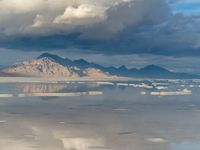 Salt Lake Desert Landscape in Utah