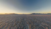 Salt Lake Landscape: Mountains in Open Space