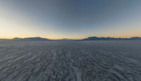 Salt Lake Landscape: Mountains in Open Space