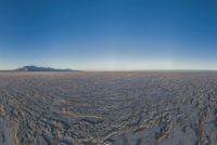 Salt Lake Landscape: Mountain Views in the Salt Desert