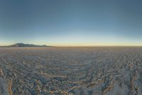 Salt Lake Landscape: Mountain Views in the Salt Desert