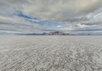 Salt Lake Mountains: Salt Flats View