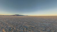 Salt Lake, USA: Clear Sky Over Mountain and Desert