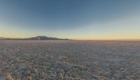 Salt Lake, USA: Clear Sky Over Mountain and Desert