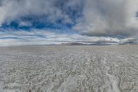 Salt Lake, USA: Open Space with Mountains and Salt Plains