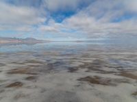 Salt Lake, Utah: Desert Terrain and Salt Under Sunshine