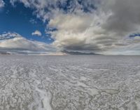 Salt Lake, Utah Landscape: Salt Flats and Desert Mountains