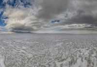 Salt Lake, Utah Landscape: Salt Flats and Desert Mountains