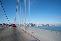 San Francisco Cityscape from Bridge with Clear Sky