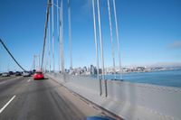 San Francisco Cityscape from Bridge with Clear Sky