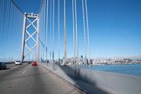 San Francisco Cityscape from Bridge with Clear Sky