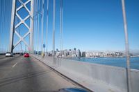 San Francisco Cityscape from Bridge with Clear Sky
