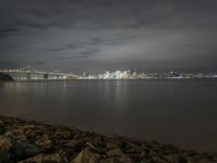 San Francisco Cityscape at Night: Overlooking the Ocean