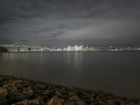 San Francisco Cityscape at Night: Overlooking the Ocean