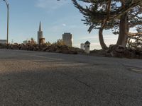 San Francisco at Dawn: Overlooking the Clear Sky