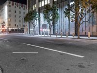 San Francisco at Night: City Street Lights Illuminate the Dark