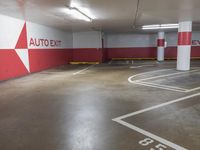 San Francisco Night: Urban City Parking Lot