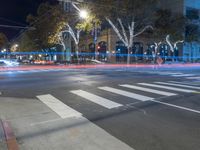 San Francisco Night: Urban Crossing in the City