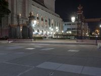 San Francisco Night View of Classic Architecture Hotel