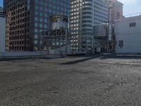 San Francisco Skyline: A City Parking Lot View