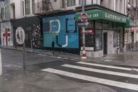 San Francisco Wet City Street in Urban Art District