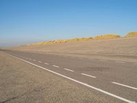 Sand Dune Slope: A Beach Horizon View