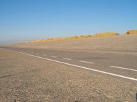 Sand Dune Slope: A Beach Horizon View