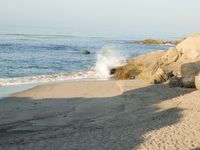 Sandy Coastal Promontory on a Clear Sky Day