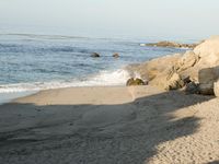 Sandy Coastal Promontory on a Clear Sky Day