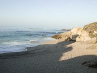 Sandy Coastal Promontory on a Clear Sky Day