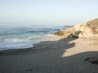 Sandy Coastal Promontory on a Clear Sky Day