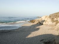 Sandy Coastal Promontory on a Clear Sky Day